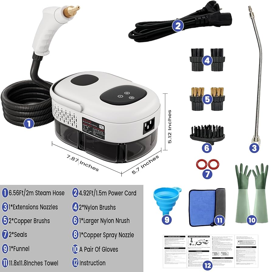Amazon.com - 2500W Handheld Steam Cleaner,Portable Car